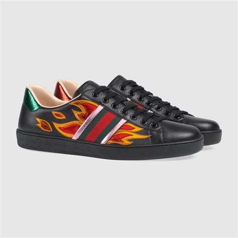 gucci ace low-top flames cheap|Gucci Ace for Sale .